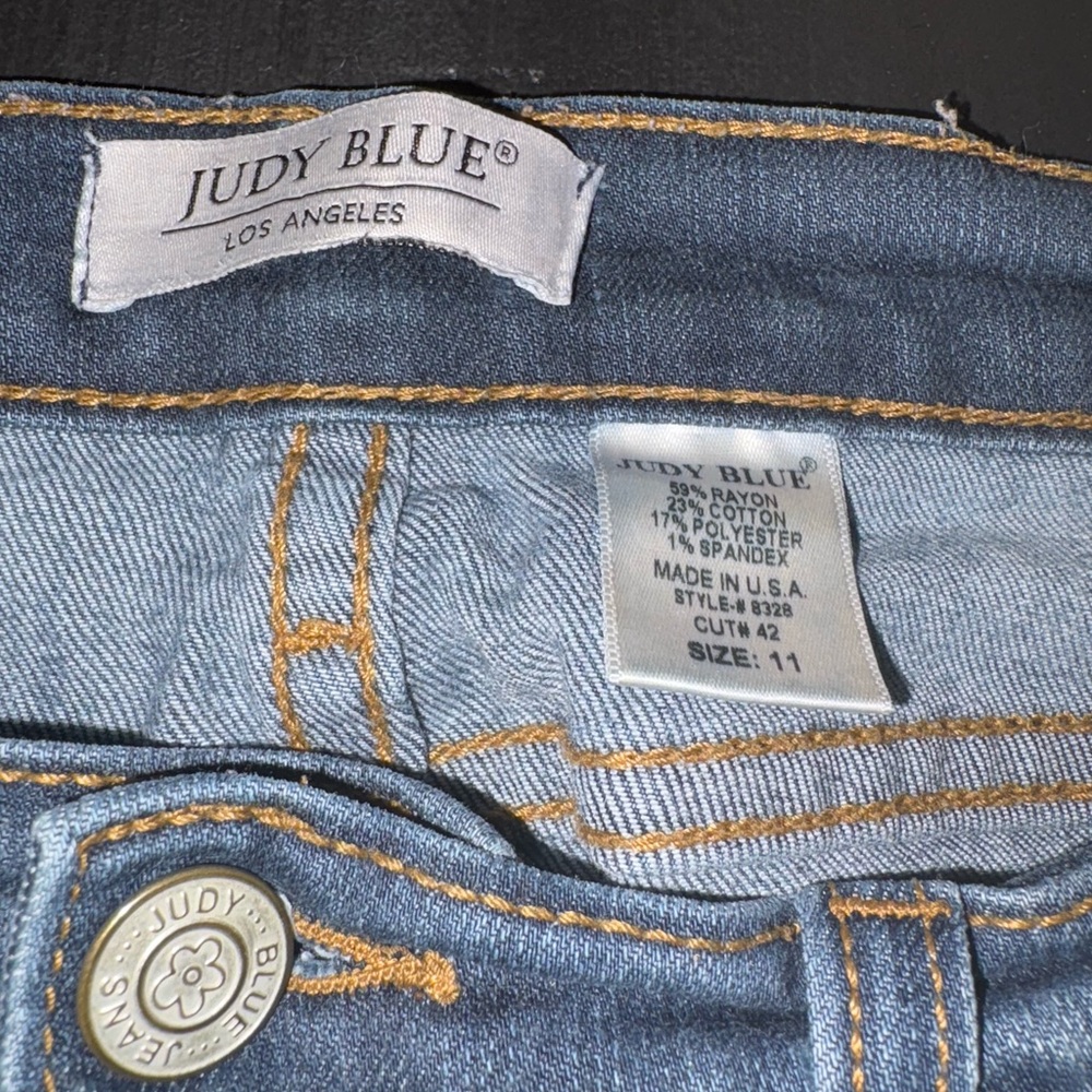 Judy Blue Medium Wash Skinny Leg Jeans - Picture 5 of 6